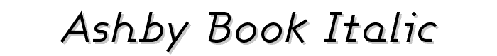 Ashby Book Italic font